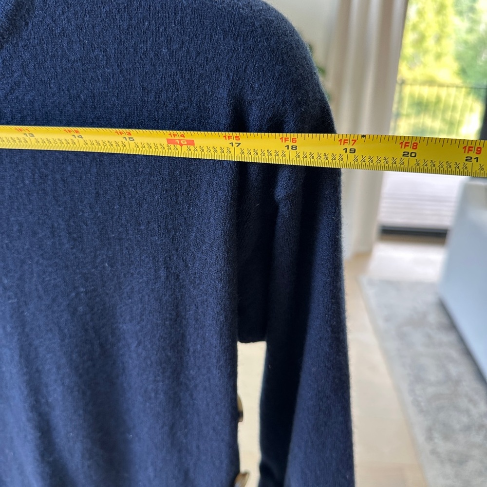 Veronica Beard dark blue and White Mixed Media Sweater - Picture 11 of 13